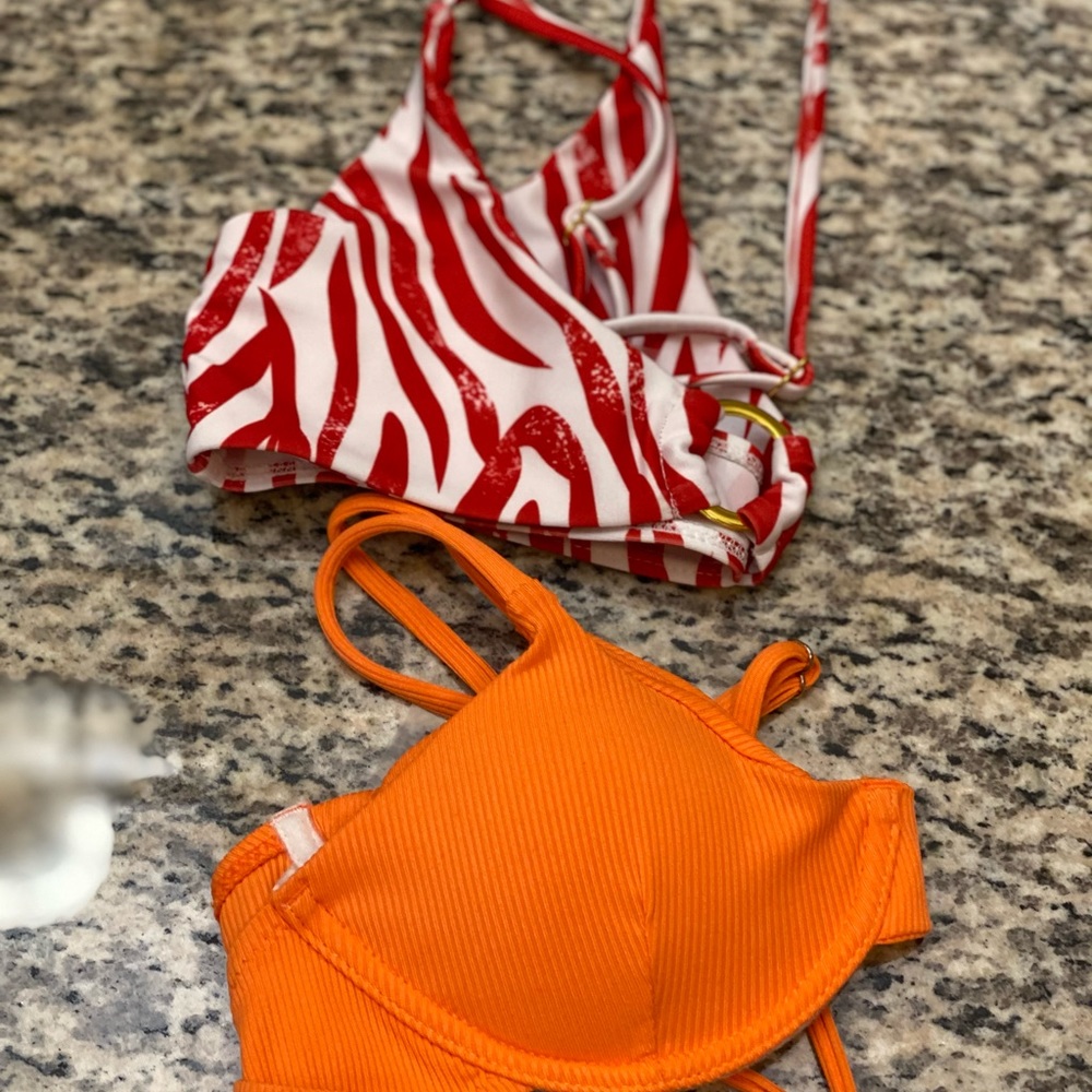 Bikini tops from SHEIN and ROMWE
